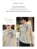 2025 Autumn/Winter Women's Loose Round Neck Ribbon Knit Sweater - Long Sleeve, Cozy Wool Jumper, Elegant Ladies' Top