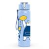 1PC Raincoat Bear And Small Pet 750ml Color Plastic Sports Water Bottle Leakproof Flip Straw Lid Suitable for Sports Office Home Use