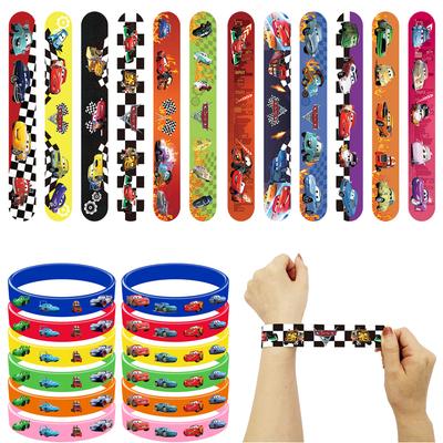Braccialetti Schiaffo Cars Saetta McQueen Braccialetto in Silicone Gadget Festa Regali di Compleanno Braccialetti per Bambini Articoli per Festa di Natale