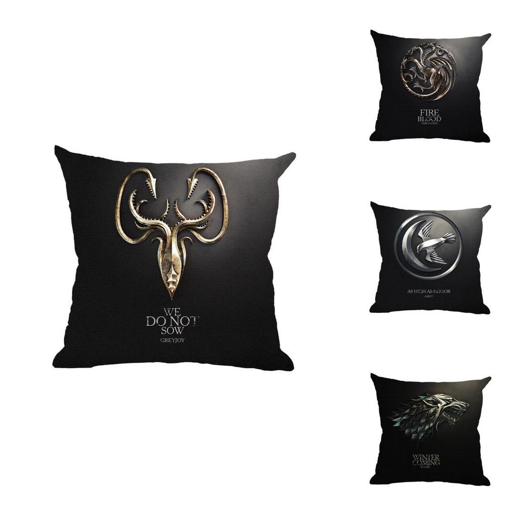 Luxurious Game Of Thrones Fire And Blood Throw Pillow Case For Elegant Home Decor