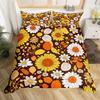 Sunflower Duvet Cover Twin Queen Yellow Flowers Bedding Set Botanical Floral Quilt Cover Garden Bloom Bedding with 2 Pillowcase