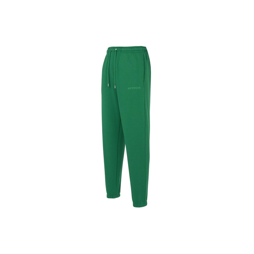 Jordan Air Jordan X Wordmark Knit Knitted Sweatpants Men's Pine Green Moderate Cuffed Pants FJ0697-302