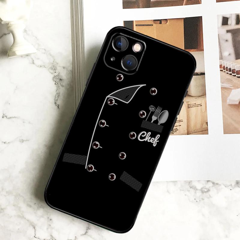 Chef Uniform Phone Case For iPhone 17 16 14 13 12 11 15 Pro Max Plus 12 13 Mini 16e 17 Air Cover Coque