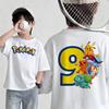 New summer Pokémon Tshirt casual printed shortsleeved shirt fashionable street style top suitable for both men and women