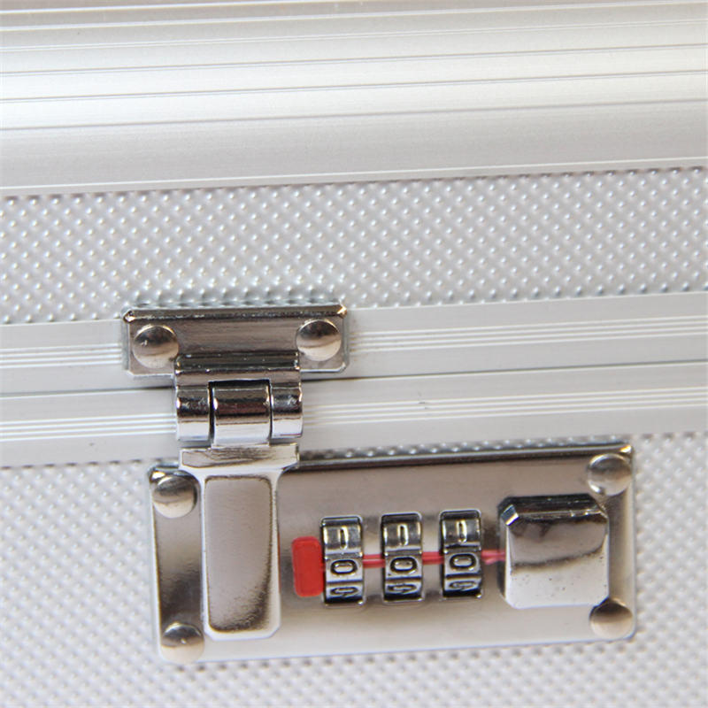 Double Deck Makeup Makeup Bag with Mirror Lock Makeup Bag Big Capacity Makeup Container | Storage Boxes and Containers