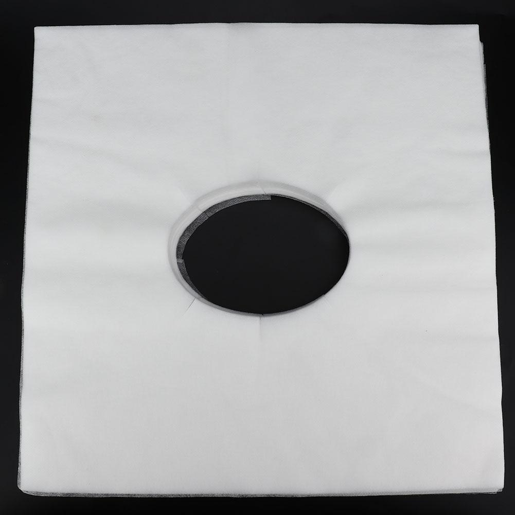 Disposable Beauty Salon Bed Face Hole Cover Non woven Fabrics  Massage Table Pillow Cover White