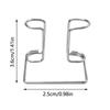 4Pcs/Box Dental Stainless Steel Dental Cotton Roll Holder Clip Dental Fixed Clamp Fit Instruments Tool Lab Supplier