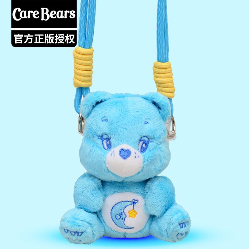 Genuine Cartoon Carebears Cute Plush Mobile Phone Lanyard Anti-fall Mobile Phone Doll Back Clip Hanger Gift