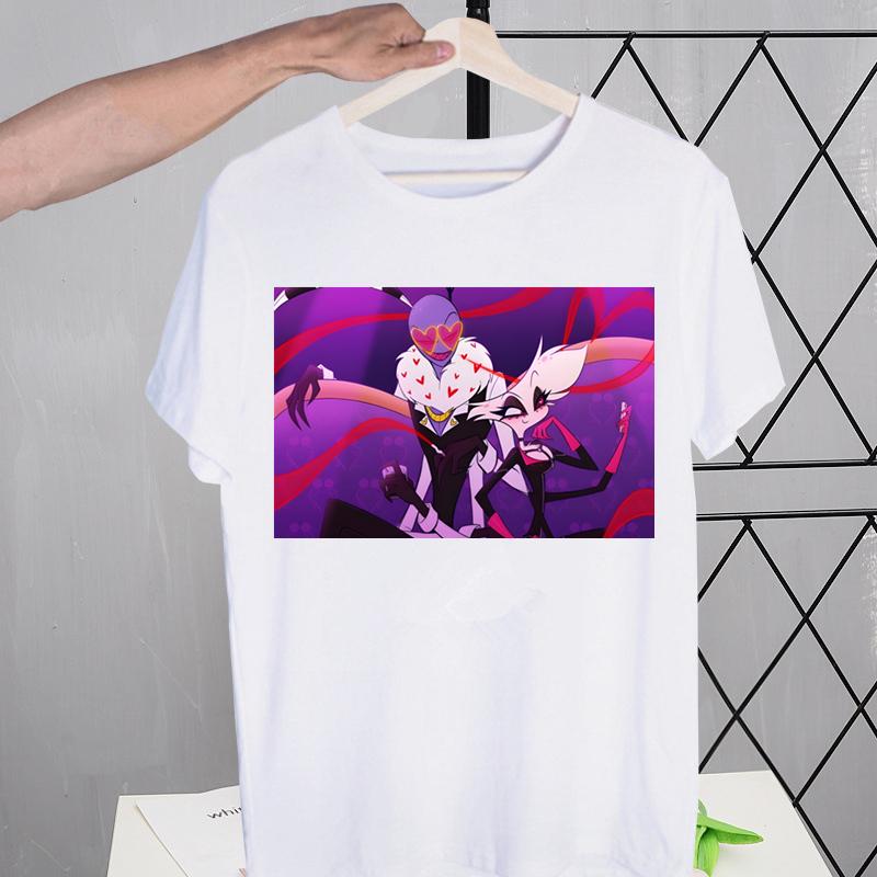 Hazbin Hotels Alastor Tshirts Men Shirt Harajaku Mens Clothing Summer Streetwear Casual Tee Short Sleeve Tops