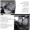 AUTOYOUTH 1+2 Waterproof Car Seat Cover for Transporter for Ford Transit Van Truck Lorry for Renault Master for