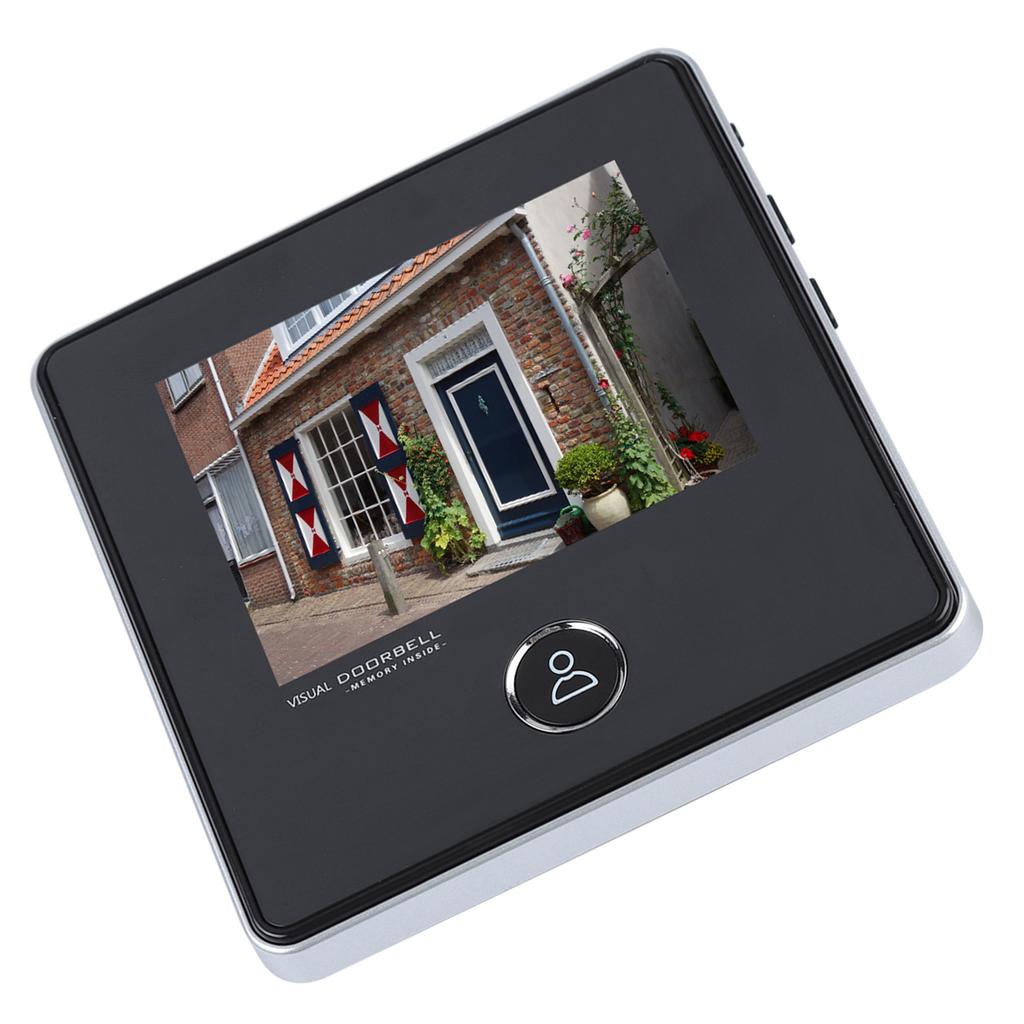 Security Peephole 0.3MP Doorbell Camera Night Vision Taking Photo Door Viewer LCD Monitor