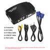 AV To VGA Adapter RCA VGA Converter PC RCA Composite S-Video AV Input To PC VGA LCD Output Converter Switch Box