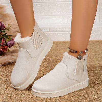 New Winter Women's Boots High-top Snow Boots Thickened Plush Warm Simple And Versatile Comfortable Cotton Shoes
