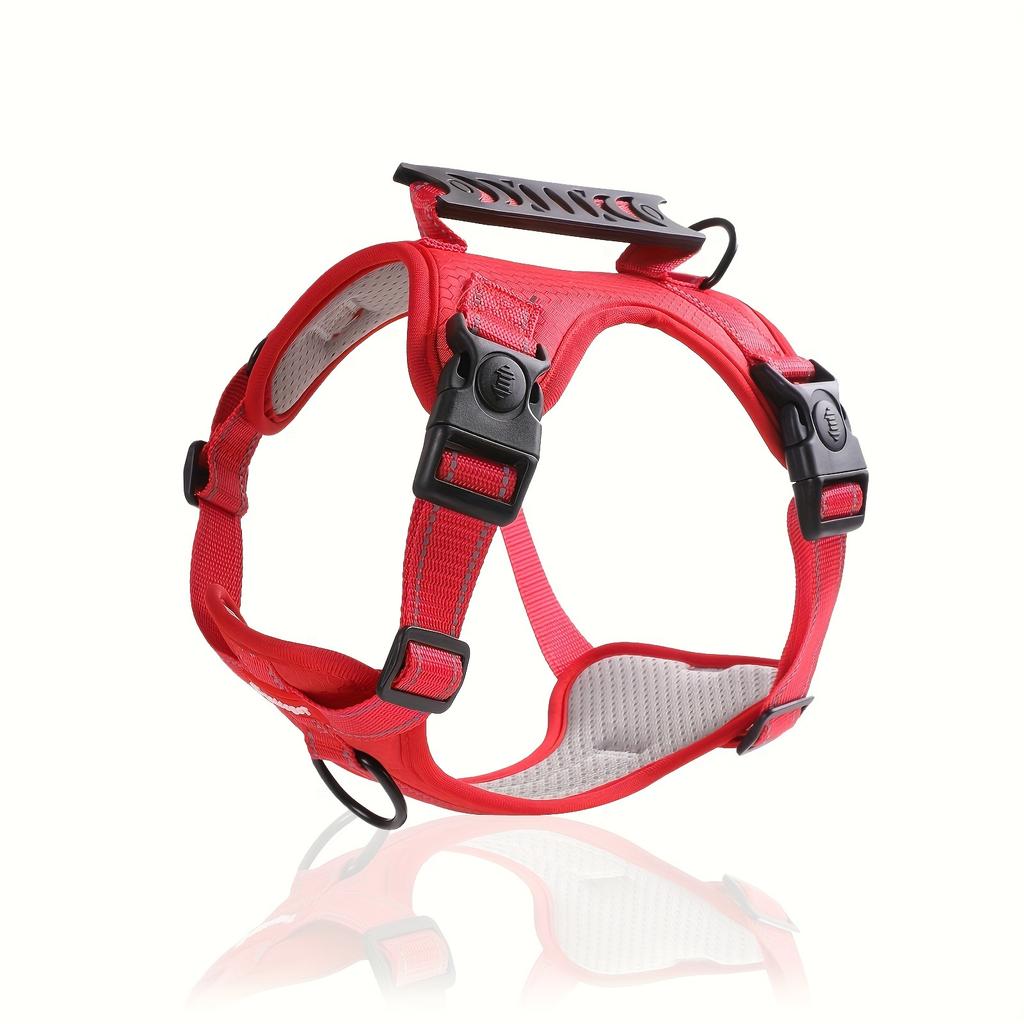 Adjustable Soft Padded Harness with Easy Control Handle Prevents Choking Pulling Comfortable No-Pulling Pet Harness for Dogs