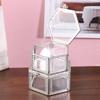 Glass Hexagon Storage Box Perfect for Jewelry, Rings, Earrings, Beads or Coins, Keepsake Organizer and Display Case Container