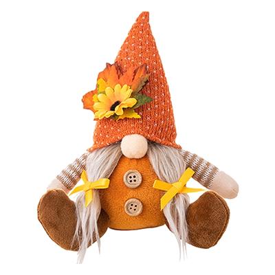 Festival Knitted Cap Gnomes Ornament User Friendly Fabric Thanksgiving Decoration For Door Wall Tabletop