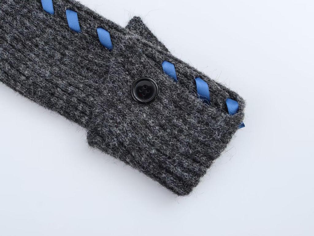 2024 Winter Women's Fashion Sailor Collar Handcrafted Knit Cardigan