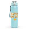 1PC Book Worm Retro Vintage Letter Print 750ml Color Plastic Sports Water Bottle Leakproof Flip Straw Lid Suitable for Sports Office Home Use