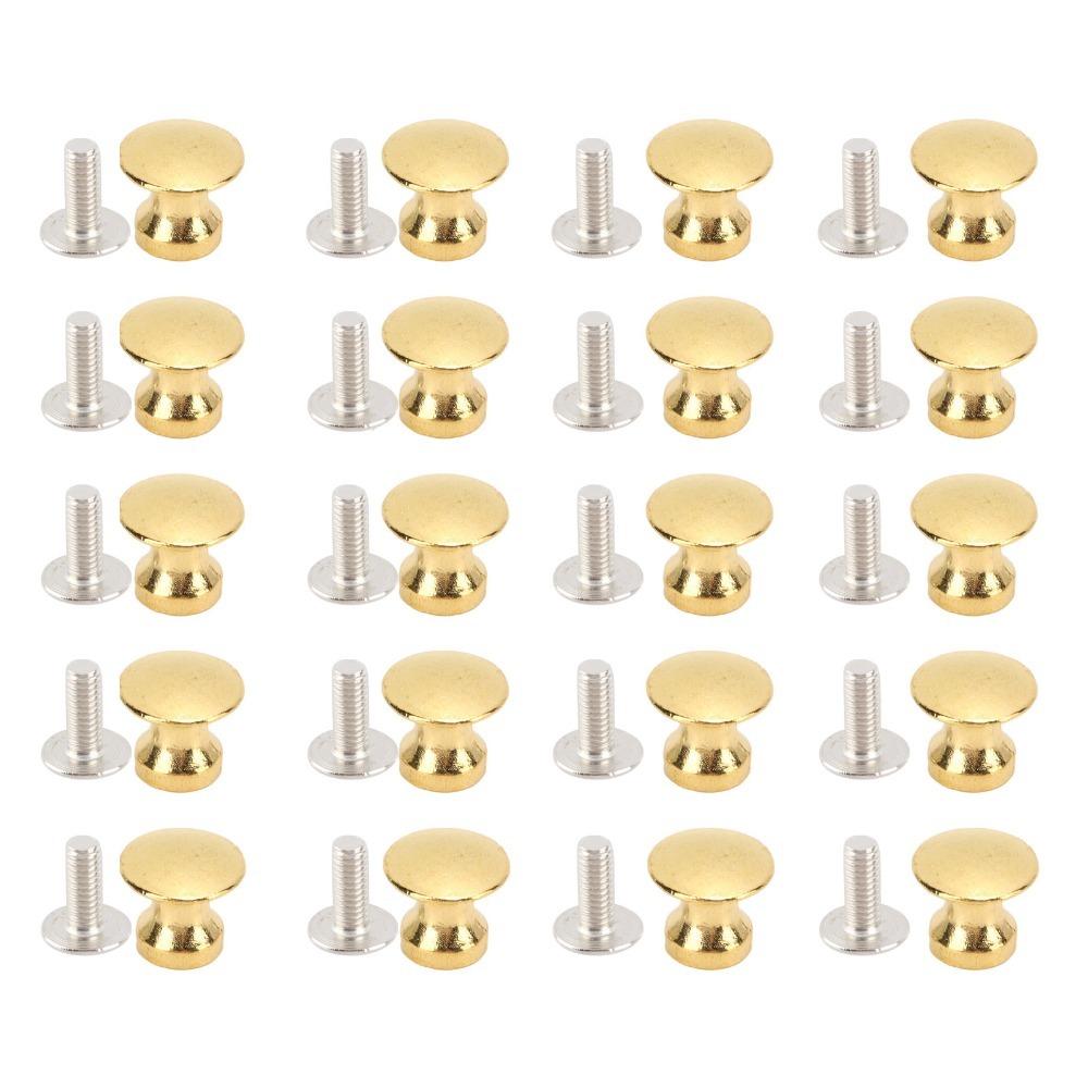 20pcs Cabinet Handle Zinc Alloy Single Hole Handle 12x11MM Round Head Drawer Pulls Bronze Vintage Cabinet Knobs Wood Case