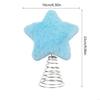 Plush Iron Star for Christmas Tree Elegant Star Christmas Tree Top Stand Ornament Stylish Festival Home Decoration