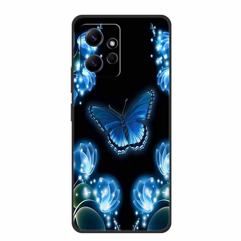 Für Xiaomi Redmi Note 12 4G Hülle Tiere Weiches Silikon TPU Handyhüllen Rückseite für Redmi Note12 4G Mode 23021RAA2Y Fundas