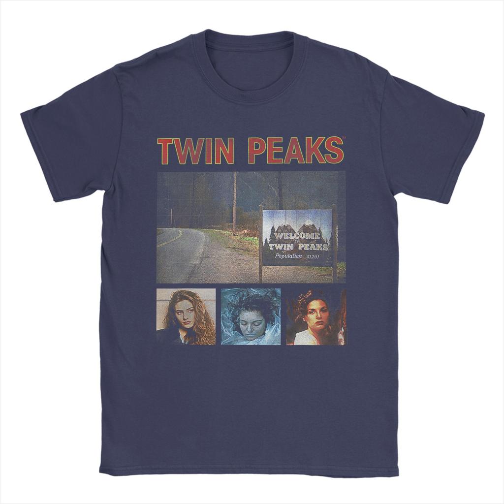 Twin Peaks Welcome Sign with Shelly T Shirts Unisex Pure Cotton Awesome TShirt Crew Neck Tee Shirt Short Sleeve Clothes Adult