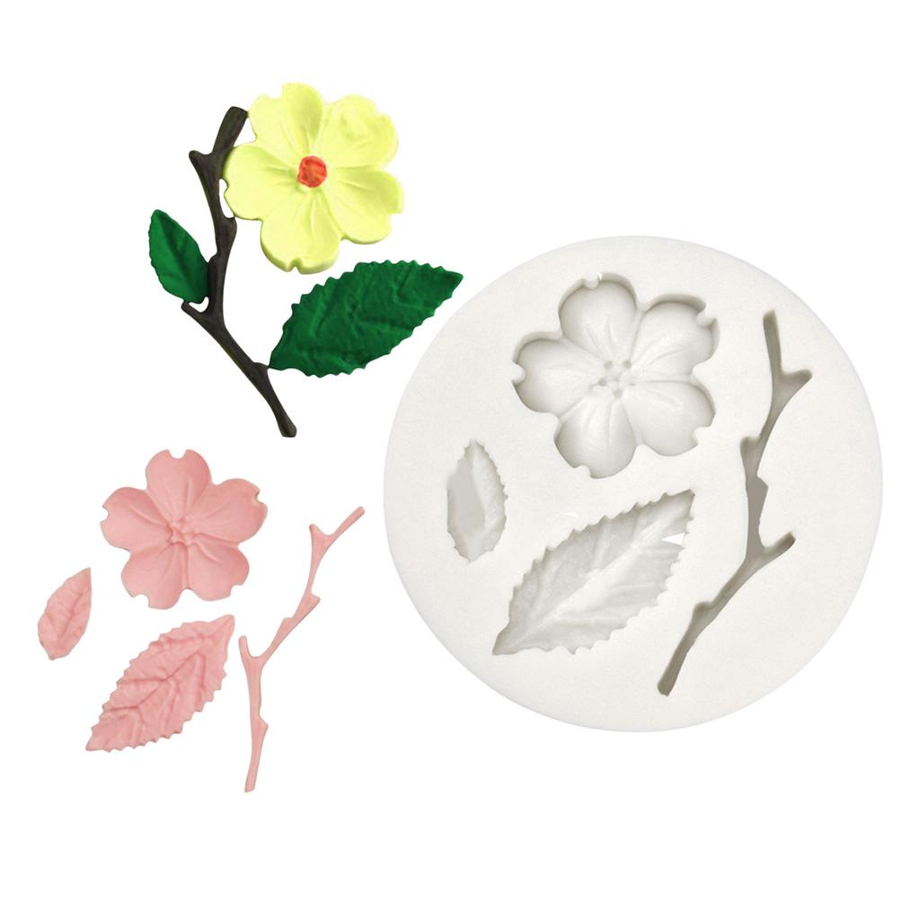 Cake Fondant Biscuit And Dessert Decoration Molds Plum Blossom Cake Decors Silicone Molds for Versatile Baking