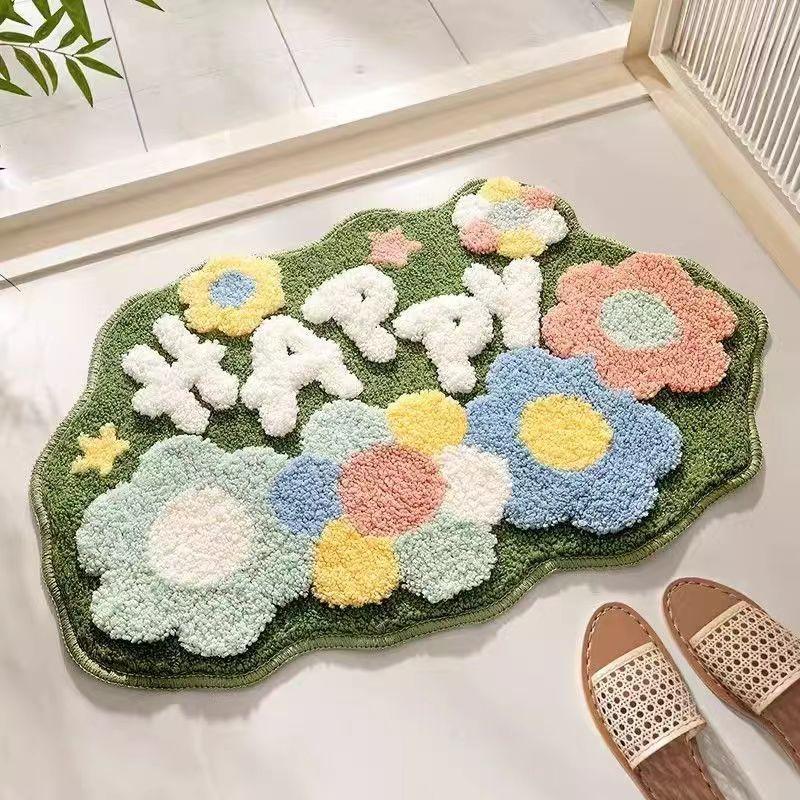 Cashmere Imitation Floor Mat for Home Use, Non Slip Living Room, Kitchen, Bedroom, Children's Room, Floor Mat