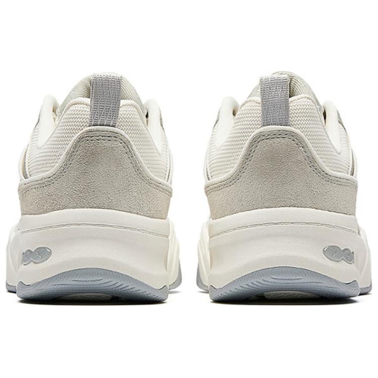 Anta Cream Bag Trendy Casual Non-Slip Wear-Resistant Low-Top Skate Shoes Women sneaker White Gray 122528036-4