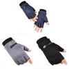 Mens Fleece Half Finger Gloves With Touch Screen For Commute And Active Outdoor Use