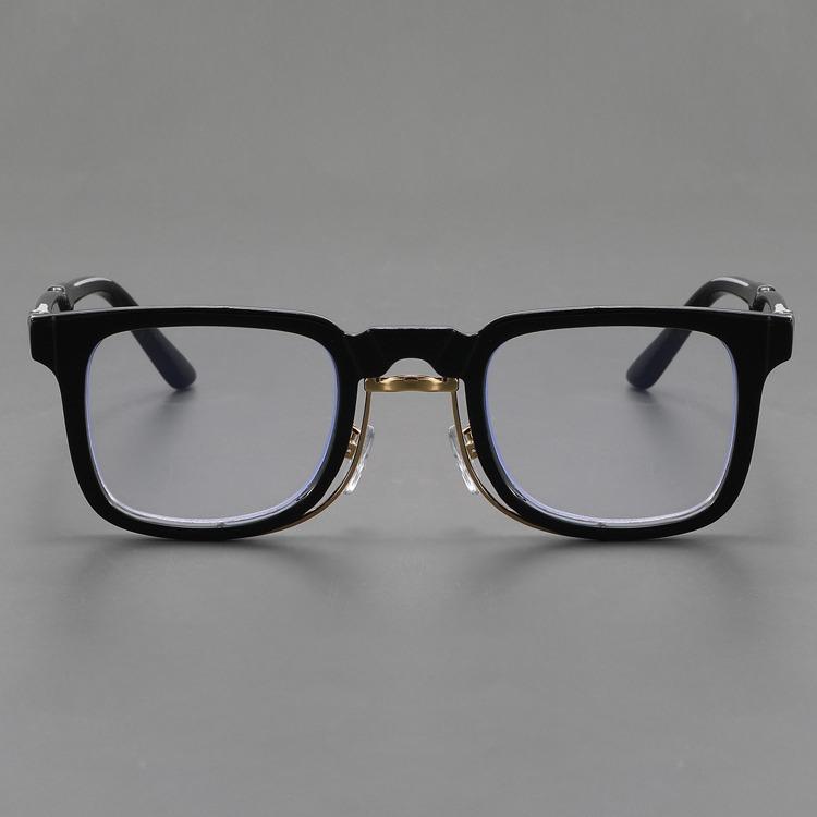 New German Niche Square Personality Anti Blue Light Glasses Women Men 2024 High Quality Trending Product Retro Computer Glasses
