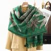 Women's Ethnic Style Jacquard Shawl: Thick, Warm Imitation Cashmere Scarf for Autumn/Winter
