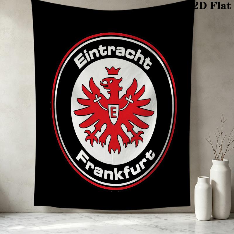 Frankfurt Fußball Wandteppich Ästhetischer Wandbehang Bedruckter Stoffdecke Dekorative Wandteppiche Für Schlafzimmer Wohnzimmer Heimdekoration