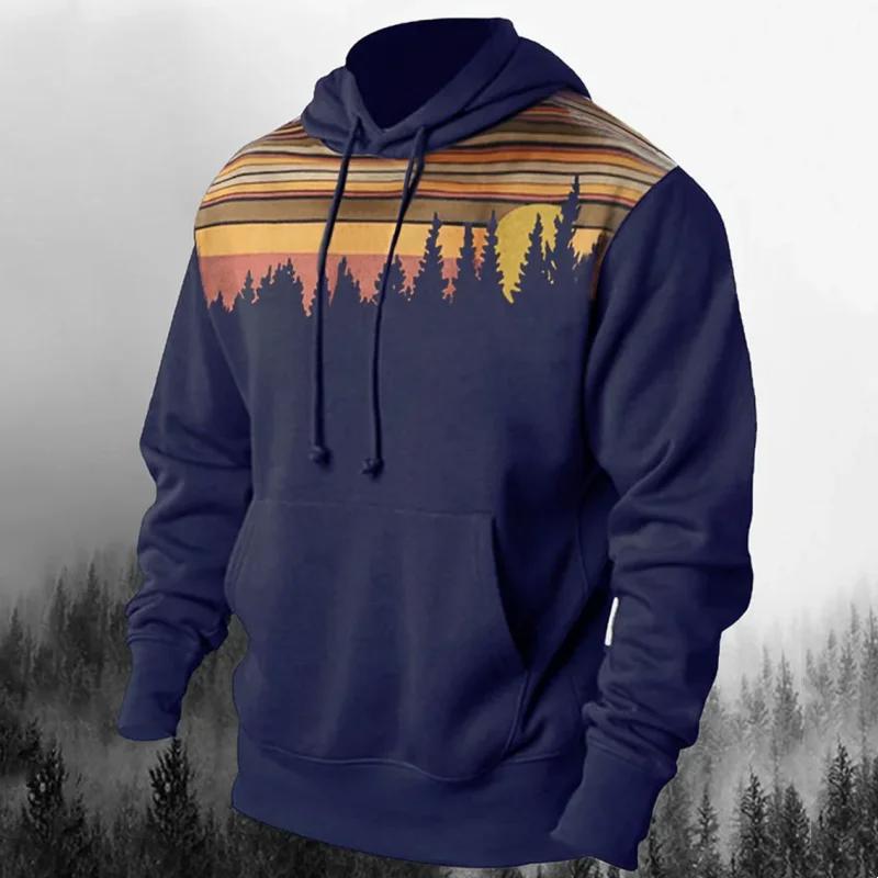 Модные мужские толстовки с капюшоном с принтом 3D-креста — фото 3