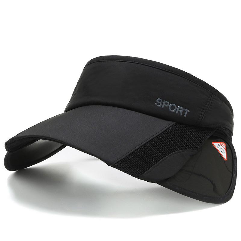 Summer Women Pull-out Brim Air Sun Hats Visor UV Protection Top Empty Solid Outdoor Men Sports Tennis Golf Running Sunscreen Cap