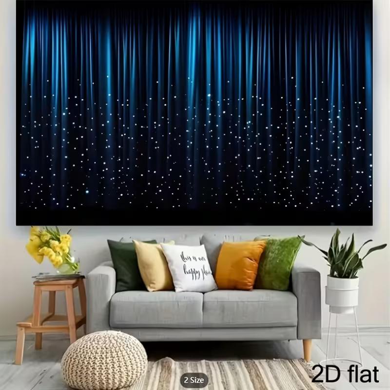 2D Theatre Stage Sparkle Curtain Backdrop Photography Background Banner