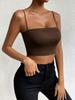 2026 European Summer Bestseller Women's Solid Color Slim Spaghetti Strap Tank Top - Sexy & Fashionable Fit