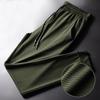 Pantaloni jogging pentru bărbați, din plasă de mătase cu uscare rapidă și talie elastică