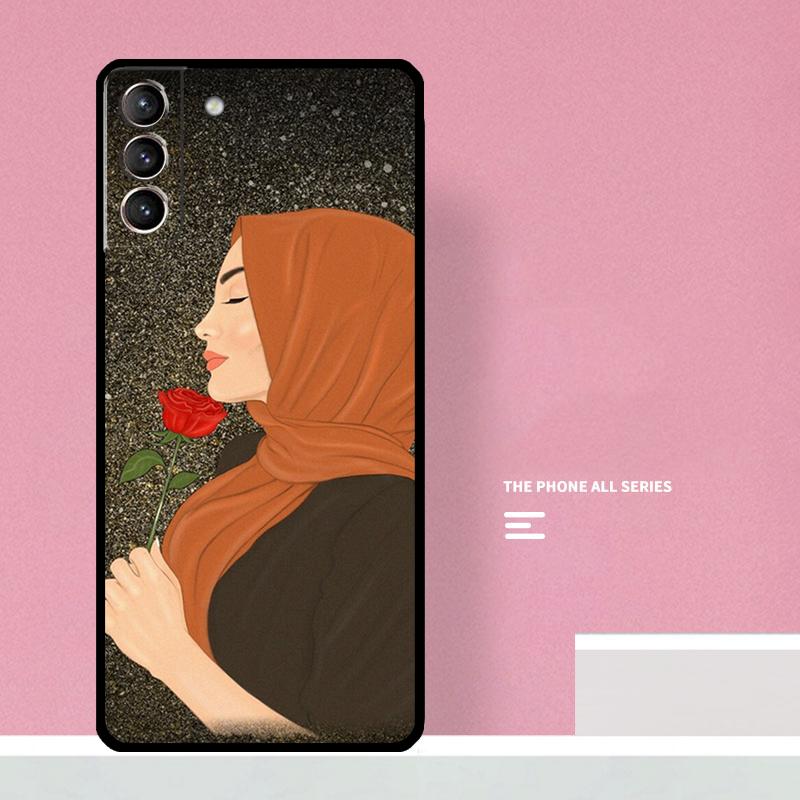 Muslim Islamic Arabic Hijab Girl Phone Case For Samsung Galaxy S25 S26 Ultra S20 S21 S22 S23 S24 S10 Plus S25 FE Cover Coque