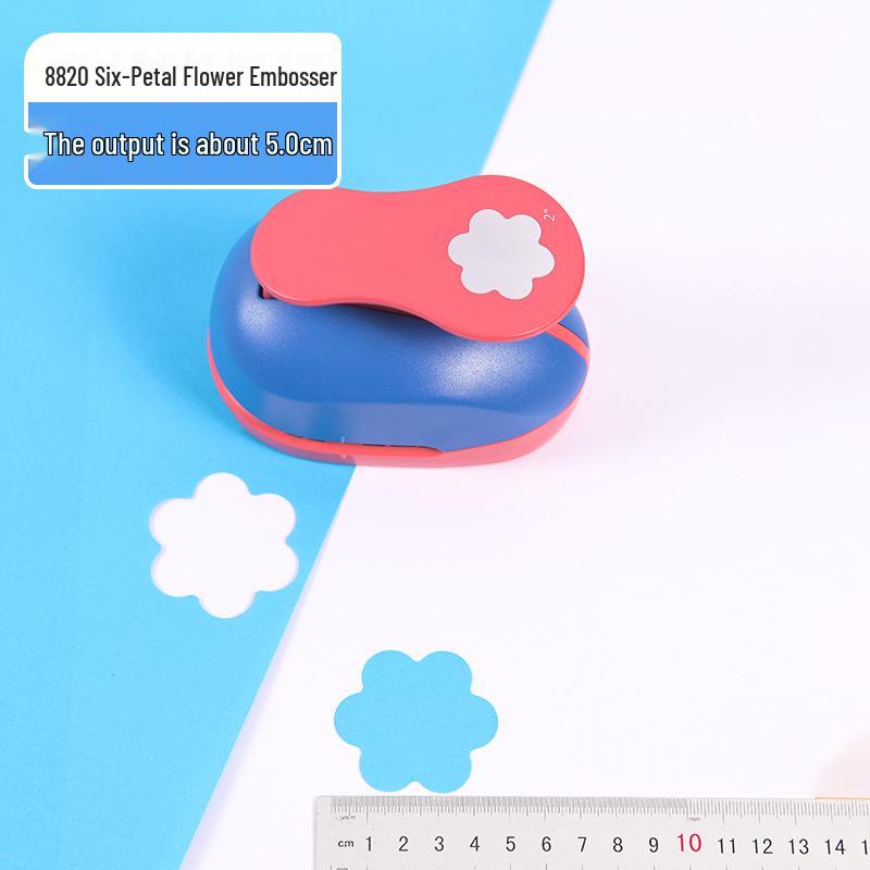 Children's DIY Embossing Machine: Easy Large Flower Punch for Kindergarten Craft and Paper-Cutting Projects