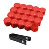 Juego de 20 Piezas 17 19 21 mm Tapas para Tuercas de Rueda de Coche Tapa Protectora para Tornillo de Cubo de Rueda de Coche Tapones para Pernos Llantas Accesorios Exteriores para Coche Cubierta Antipolvo Antioxidante