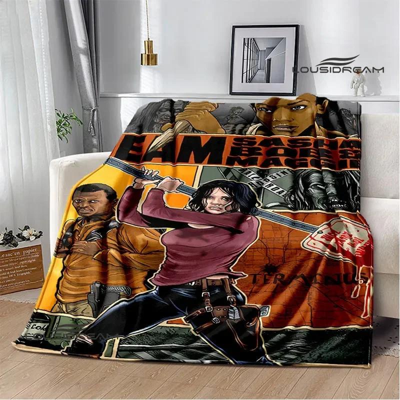 The Walking Dead printed blanket picnic blanket Warm Flannel blankets Soft and comfortable blanket bed linings Birthday Gift