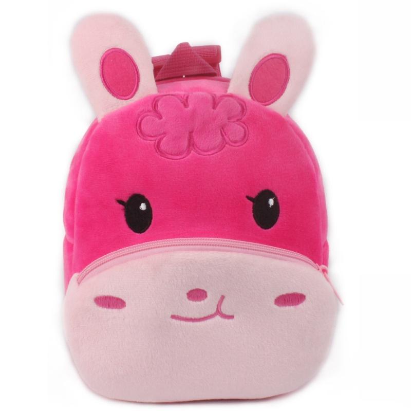 Adorable 3d Cartoon Animal Backpack For Toddlers With Soft Plush Material