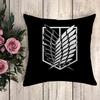 Anime Pillow Attack on Titan Cushion Covers for Bed Pillows Decorative Pillowcases  Fall Decor Pilow Cases Pillowcase