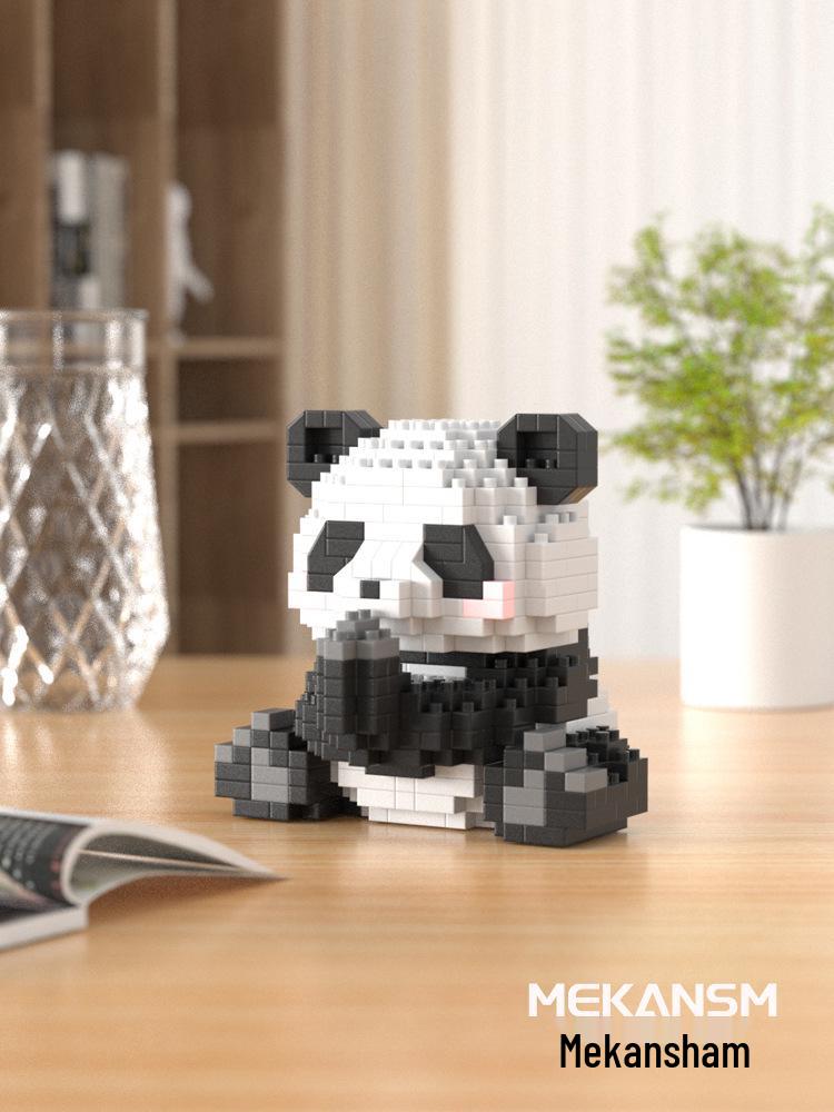 

Giant Panda Flower Assembly Set: Educational Building Blocks for Children, Boys and Girls Gifts Standard