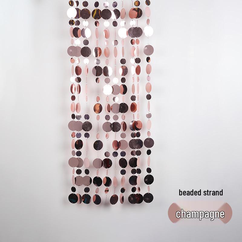 

Круглая Свадебная Зеркальная Шторка из Пайеток и Бусин для Украшения Потолка или Двери