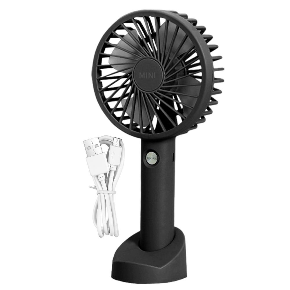 Portable Rechargeable Mini Fan Handheld Fans With Base Summer Outdoor 3 Speed Adjustable Cooling Fan With Phone Holder