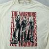 Das Warning Shirt passt 2XL Off White Band Grafik Rock T-Shirt American Apparel