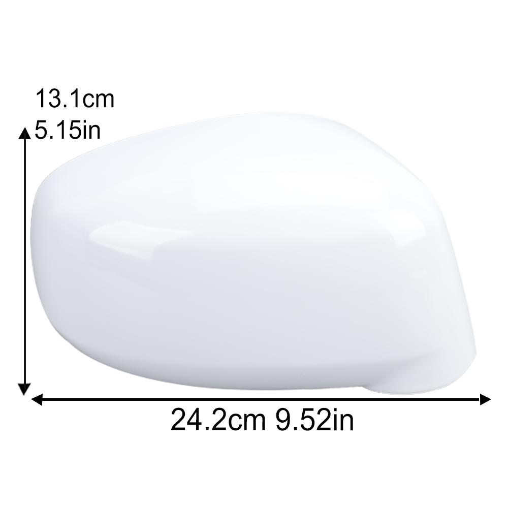 Rearview Mirror Cover Cap For Nissan Tiida 2005 2006 2007 2008 2009 2010 White Door Side Mirror Shell Cover Cap Car Accessories