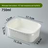 Microwavable Disposable White Kraft Paper Meal Box